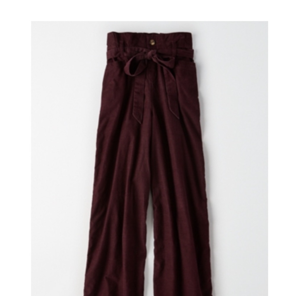 American Eagle High-Waisted Corduroy Paper Bag Pants